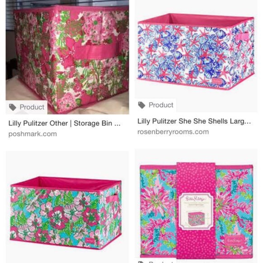 ISO Lilly Pulitzer Bins - any pattern!